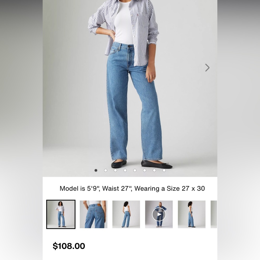Levi's Baggy Dad Jeans